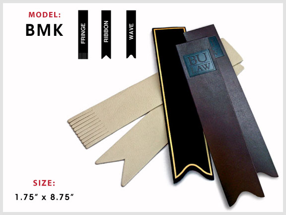 BMK Leather Bookmark with Specs